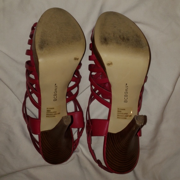 BCBGirls "Darma" Fuschia Heels Size 10B - Picture 6 of 8